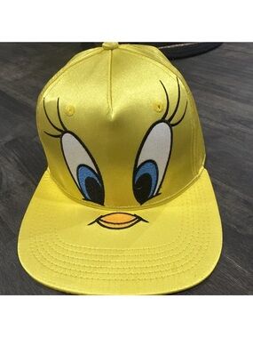 Warner Bros. Yellow Tweety Face Snapback Hat